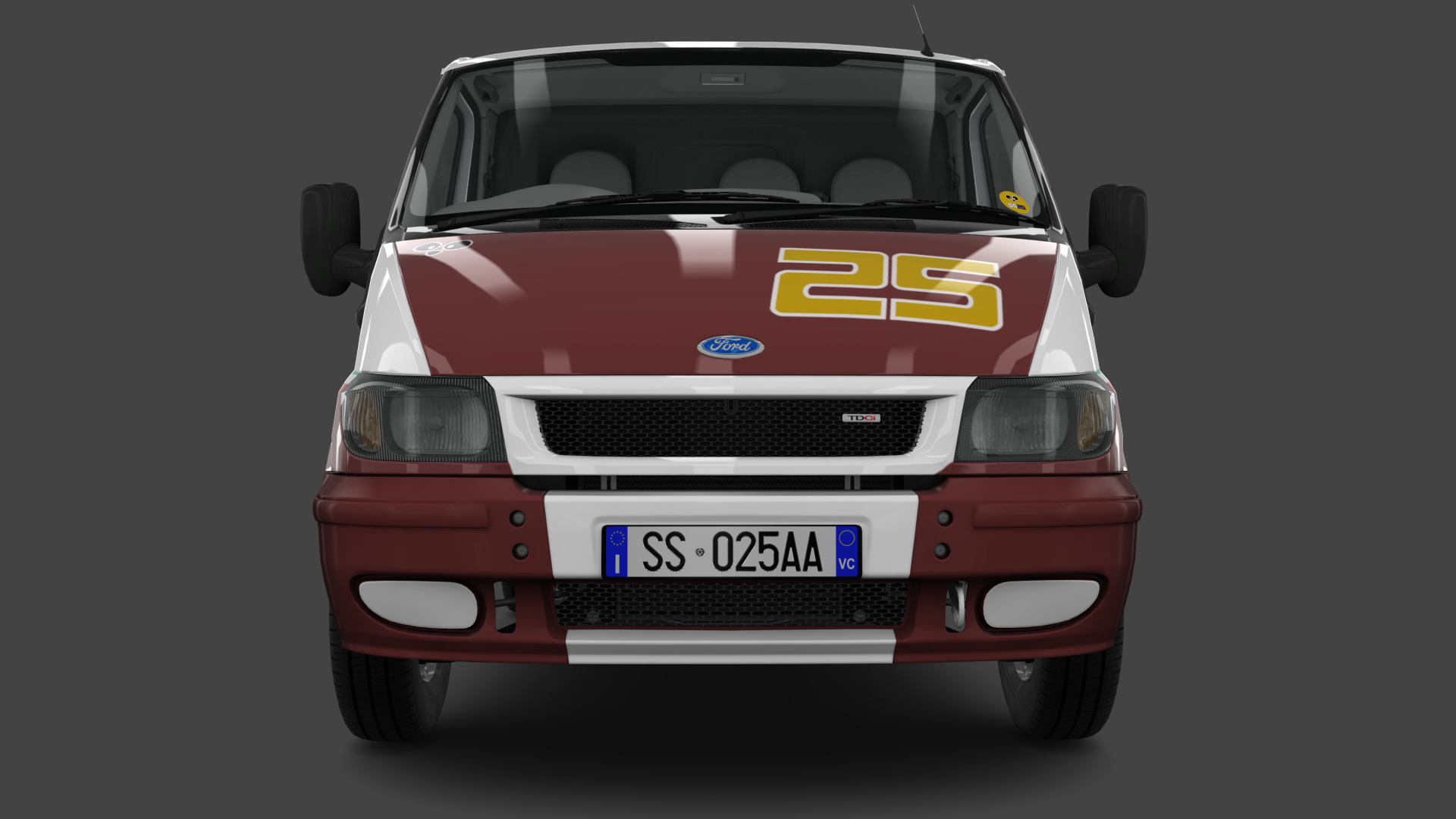 Ben Rangia Panda Racing's 2005 Ford Transit livery